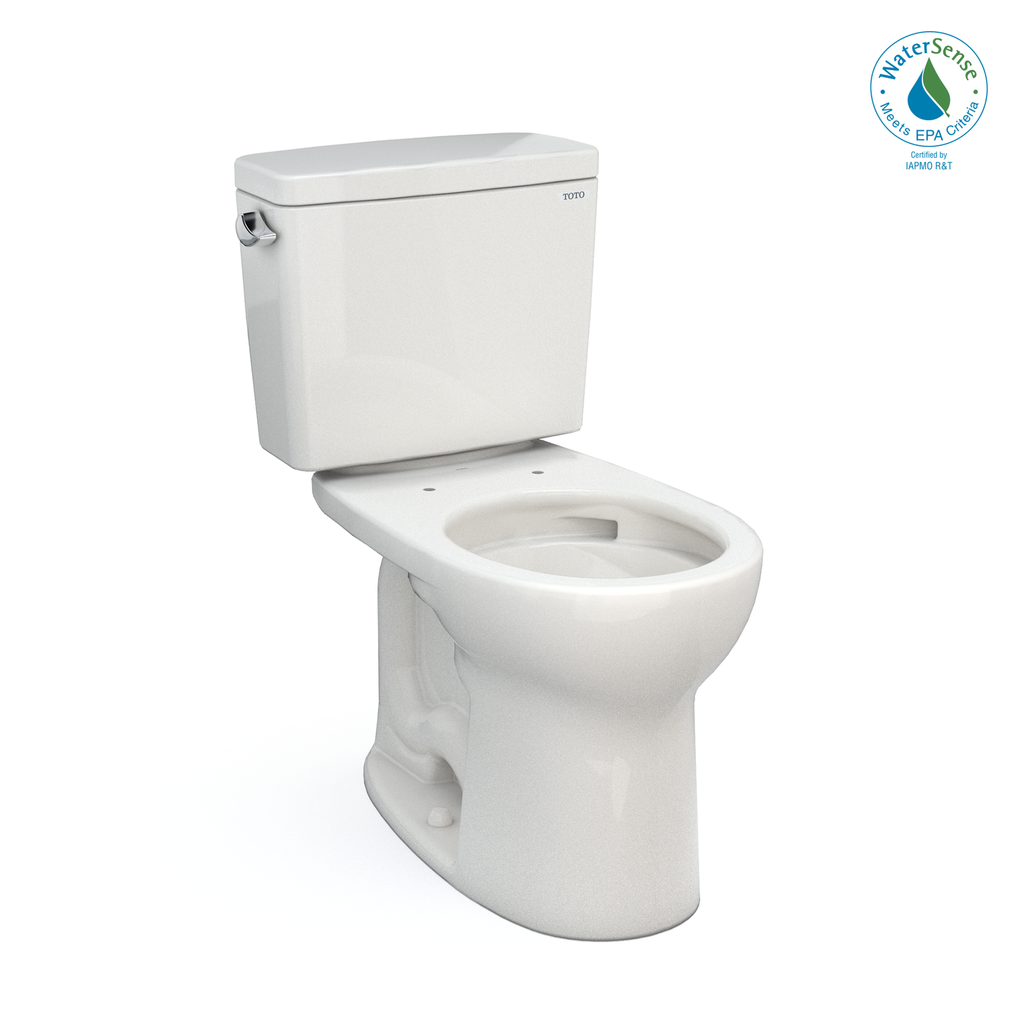 TOTO® Drake® Two-Piece Round 1.28 GPF Universal Height TORNADO FLUSH® Toilet with CEFIONTECT® - CST775CEFG