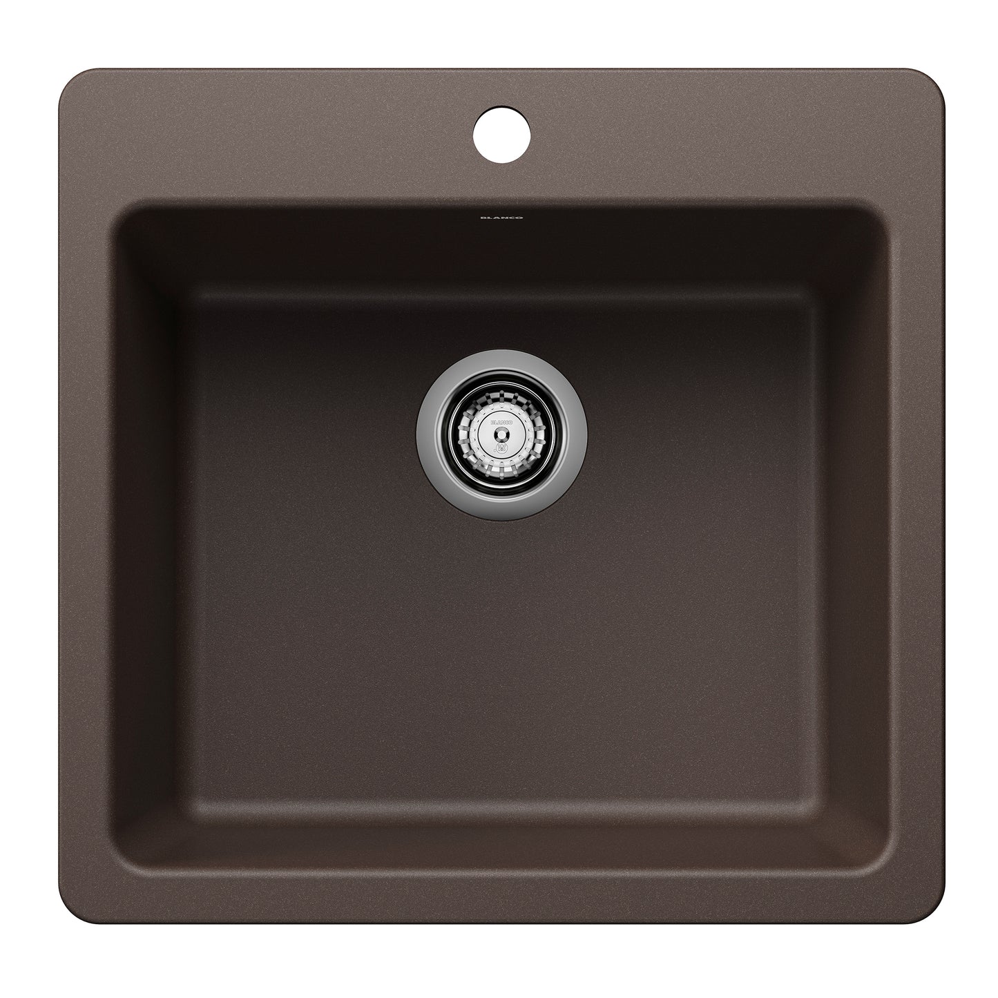 Liven Silgranit 21" Single Bowl Dual Mount Kitchen Sink - Anthracite - 443227