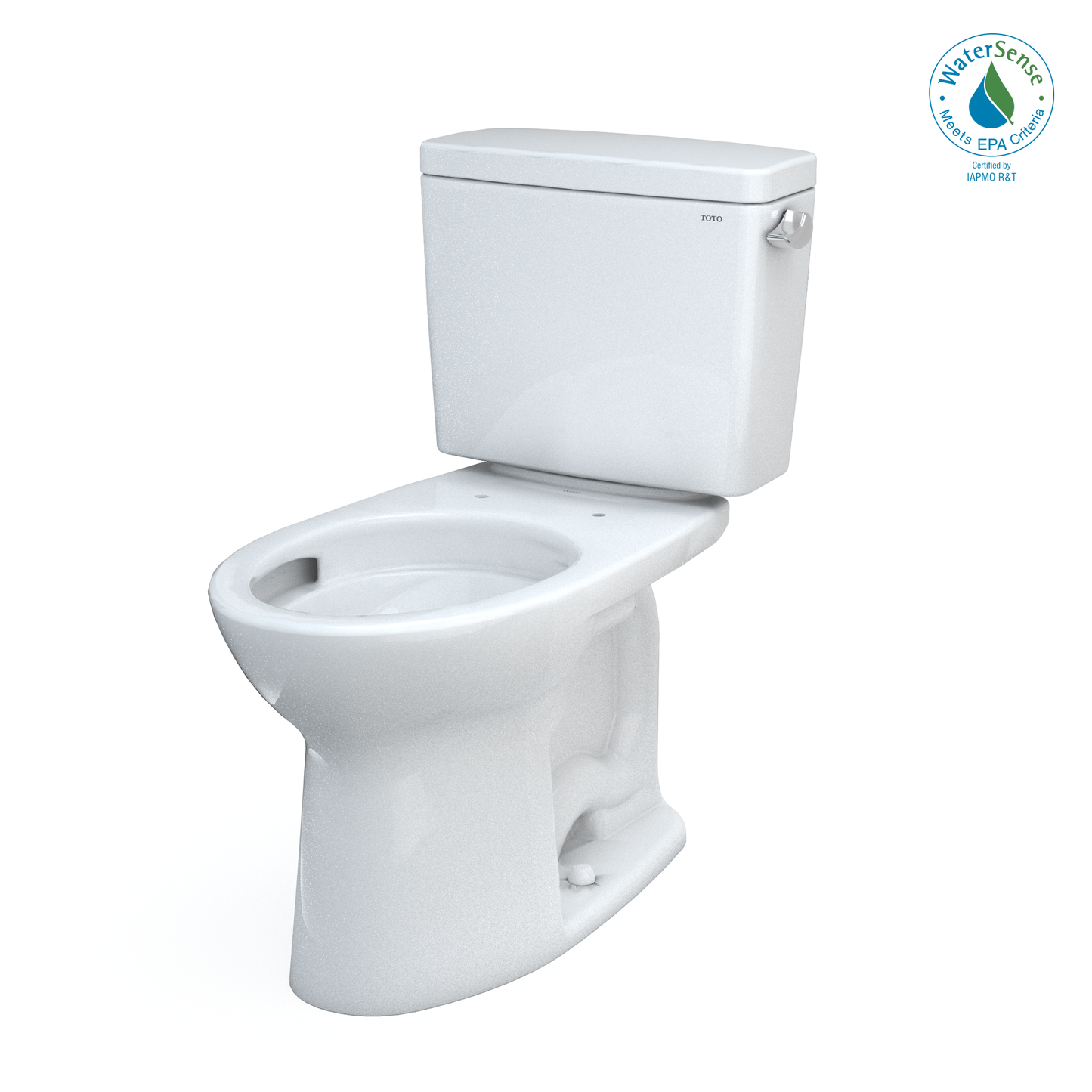 TOTO® Drake® Two-Piece Elongated 1.28 GPF TORNADO FLUSH® Toilet with CEFIONTECT® and Right-Hand Trip Lever, Cotton White - CST776CERG#01