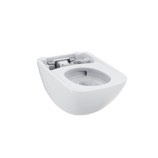 TOTO® NEOREST® WX1™ Dual Flush 1.2 or 0.8 GPF Wall-Hung Toilet Bowl Unit, Cotton White - CT9538CEFG#01