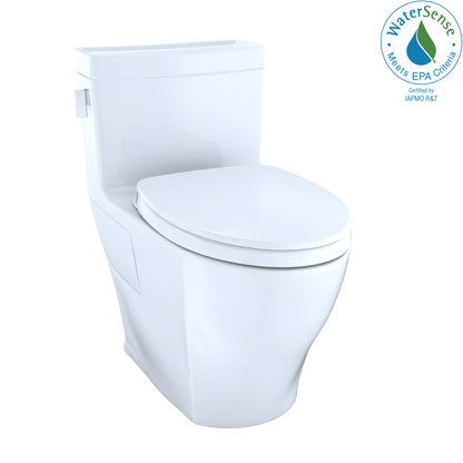 TOTO Legato WASHLET+ One-Piece Elongated 1.28 GPF Universal Height Skirted Toilet with CEFIONTECT - MS624124CEFG