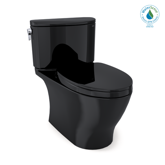 TOTO® Nexus® 1G® Two-Piece Elongated 1.0 GPF Universal Height Toilet with SS124 SoftClose Seat, WASHLET+ Ready, Ebony - MS442124CUF#51