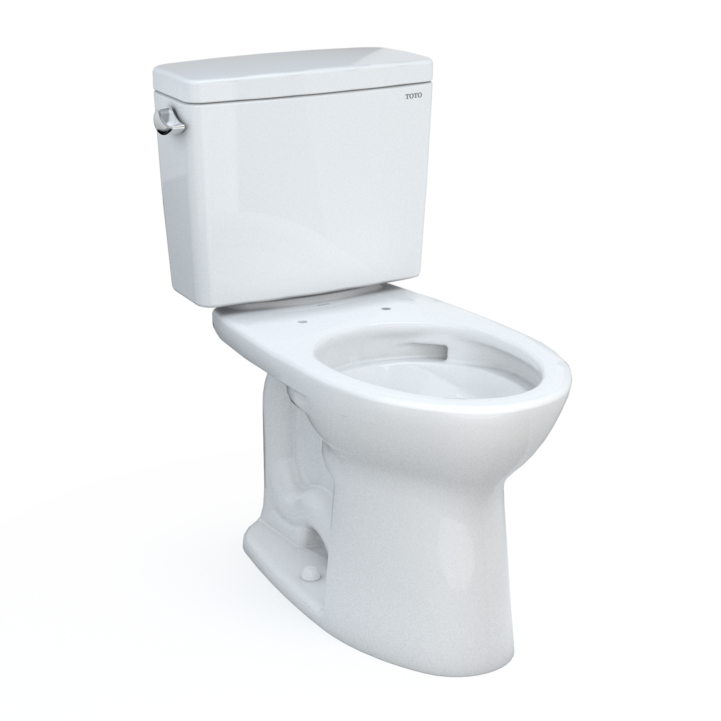 TOTO® Drake®  Two-Piece Elongated 1.6 GPF Universal Height TORNADO FLUSH® Toilet with CEFIONTECT® - CST776CSFG