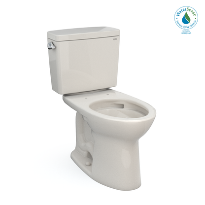 TOTO® Drake® Two-Piece Elongated 1.28 GPF Universal Height TORNADO FLUSH® Toilet with CEFIONTECT® - CST776CEFG