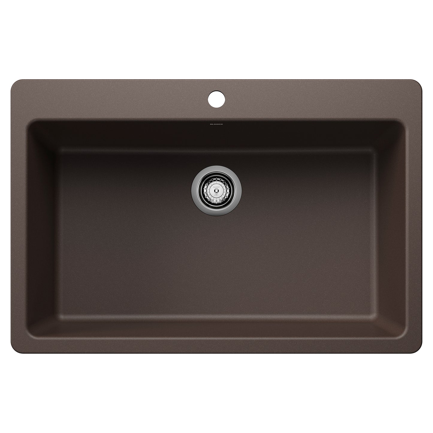 Liven Silgranit 33" Super Single Dual Mount Kitchen Sink - Anthracite - 443195