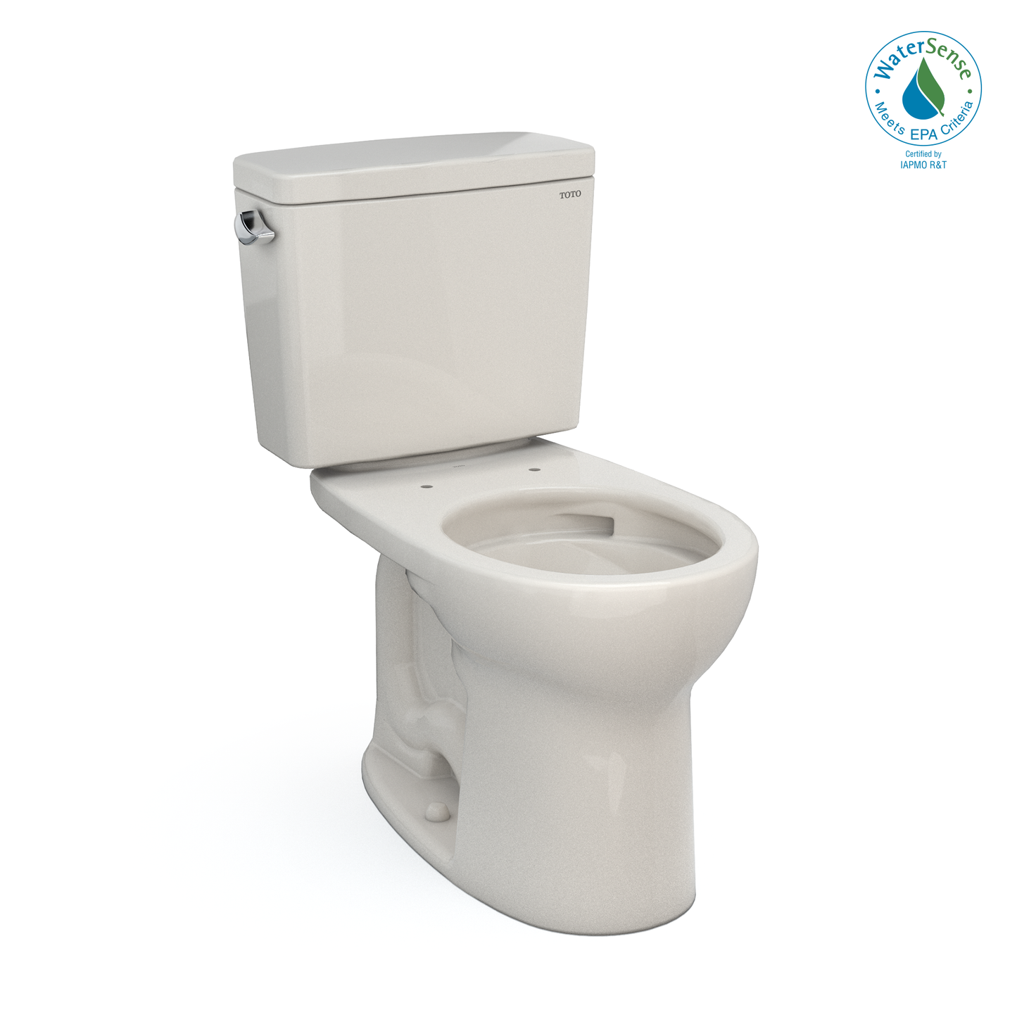 TOTO® Drake® Two-Piece Round 1.28 GPF Universal Height TORNADO FLUSH® Toilet with CEFIONTECT® - CST775CEFG