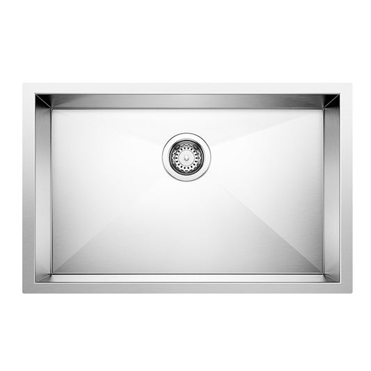 Quatrus R0 28" Single Bowl Undermount Stainless Steel Kitchen Sink - 443048