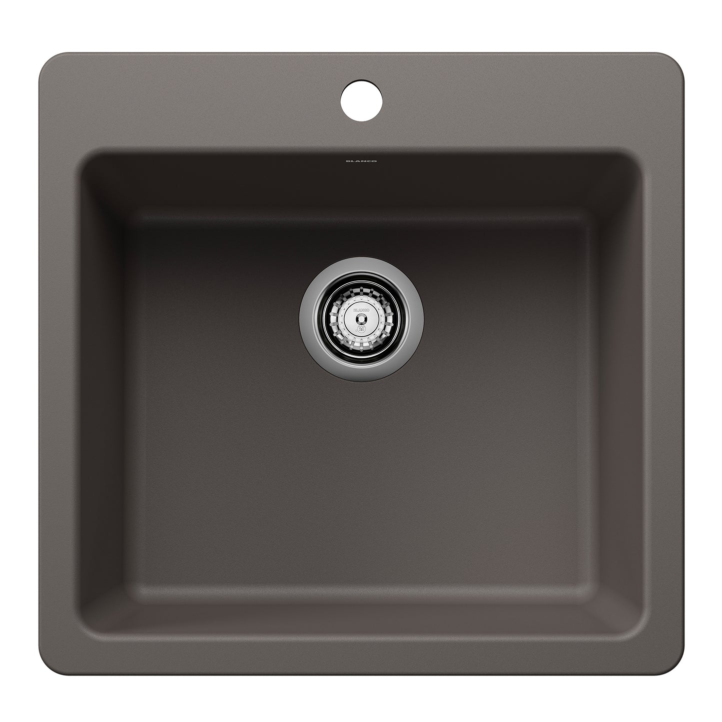 Liven Silgranit 21" Single Bowl Dual Mount Kitchen Sink - Anthracite - 443227