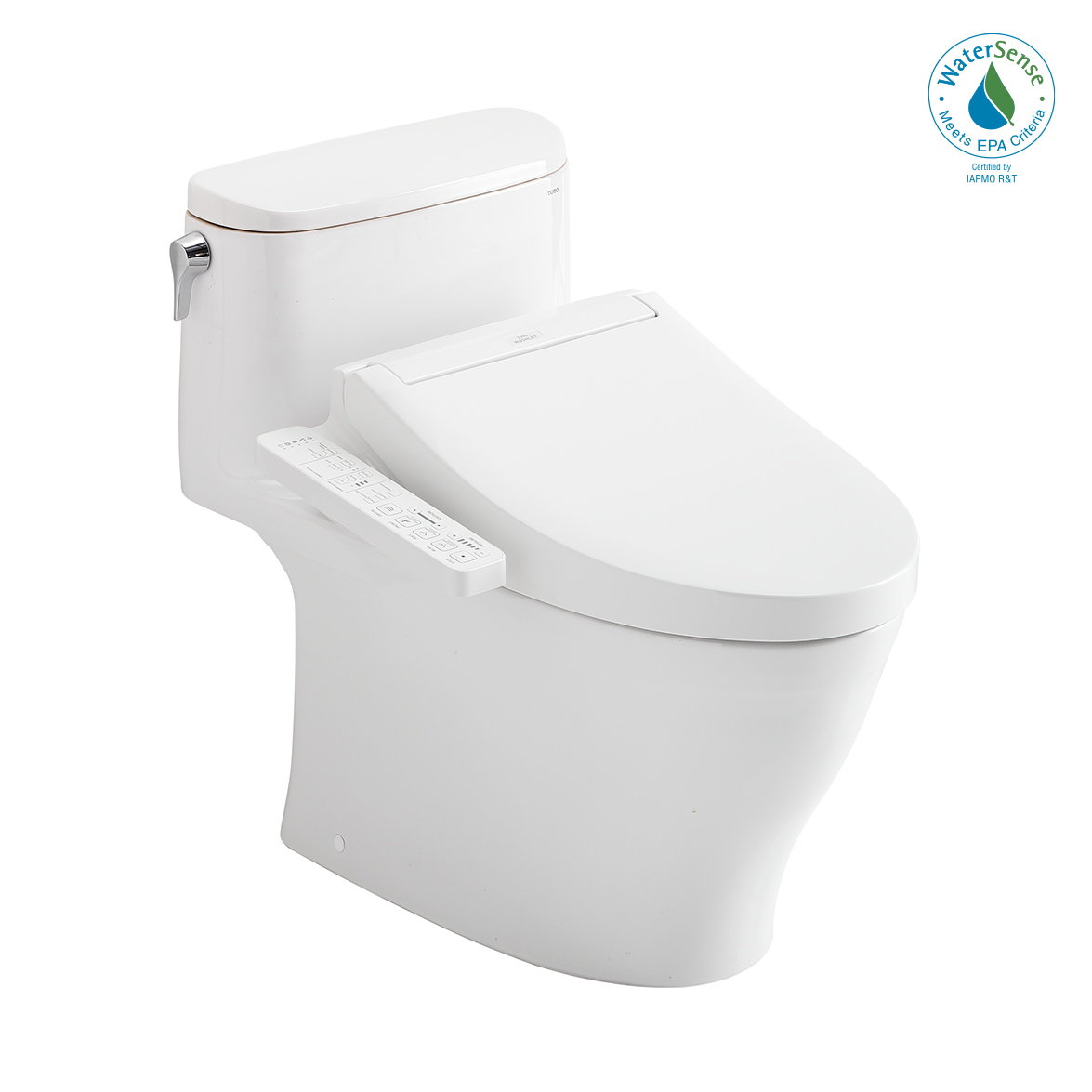 TOTO® WASHLET®+ Nexus® 1G® One-Piece Elongated 1.0 GPF Toilet and WASHLET C2 Bidet Seat, Cotton White - MW6423074CUFG#01