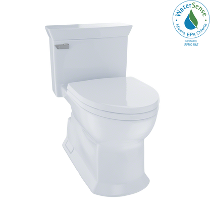 TOTO® Eco Soirée® One Piece Elongated 1.28 GPF Universal Height Skirted Toilet with CEFIONTECT - MS964214CEFG