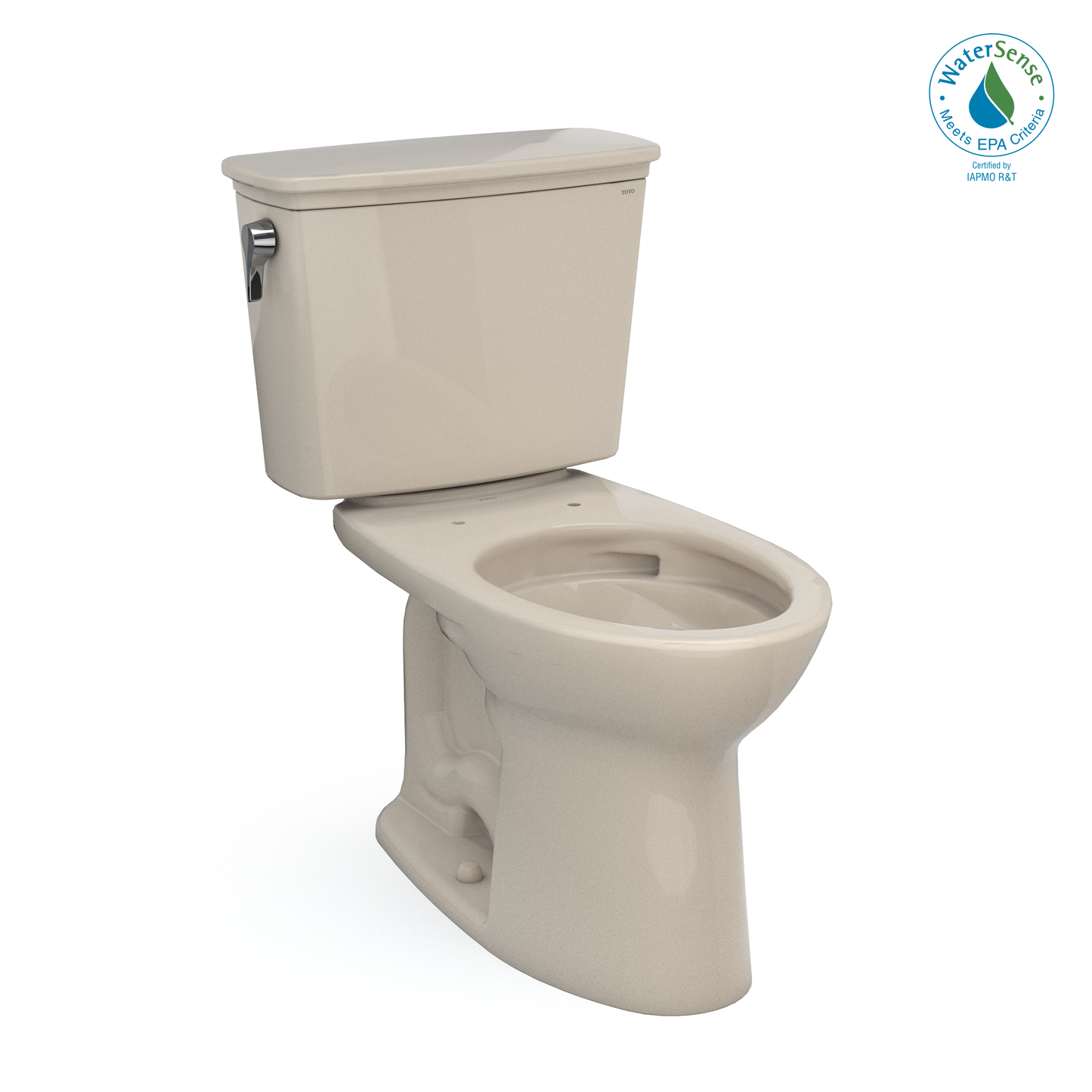 TOTO® Drake® Transitional Two-Piece Elongated 1.28 GPF Universal Height TORNADO FLUSH® Toilet with CEFIONTECT® - CST786CEFG