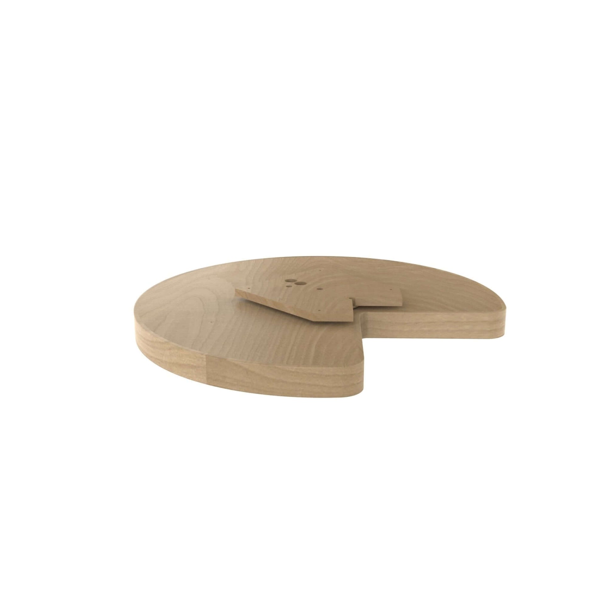 Rev-A-Shelf - Banded Wood Full Kidney Lazy Susan for Corner Base Cabinets w/Swivel bearing - LD-4BW-401-32SBS-1