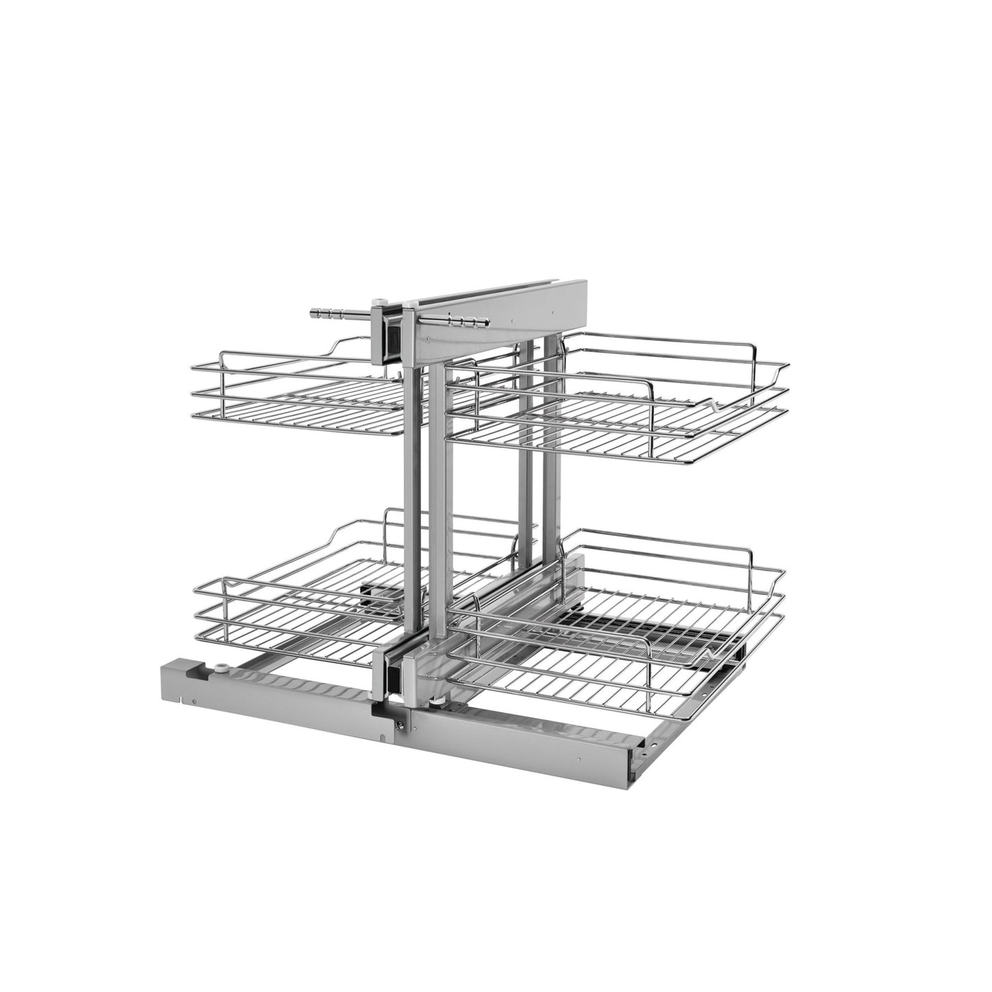 Rev-A-Shelf - Steel 2-Tier Pull Out Organizer for Blind Corner Cabinets - 5PSP-18-CR