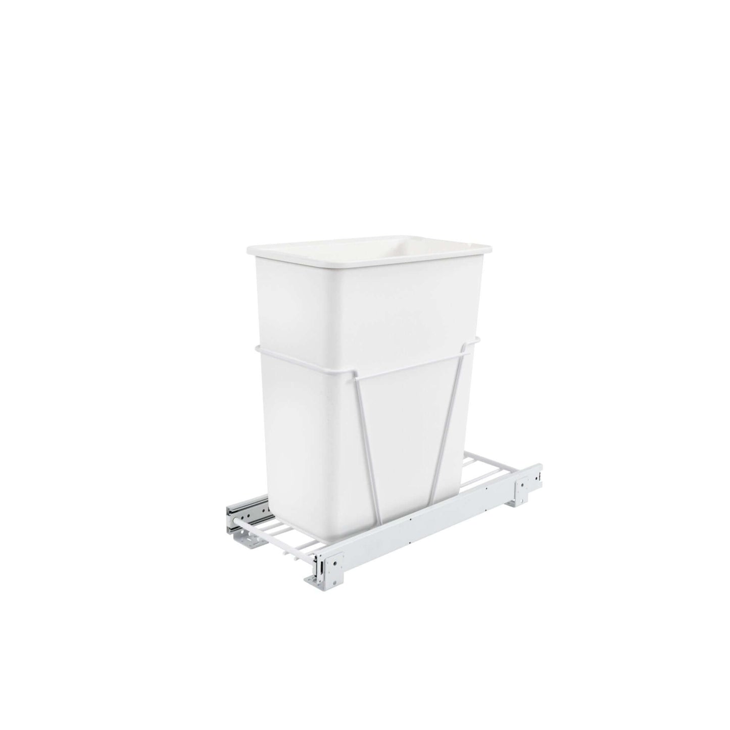 Rev-A-Shelf - White Steel Pull Out Waste/Trash Container - RV-9PB