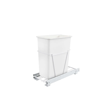 Rev-A-Shelf - White Steel Pull Out Waste/Trash Container - RV-9PB