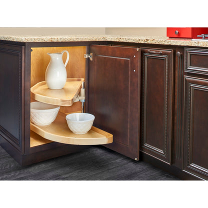 Rev-A-Shelf - Wood 2-Shelf Blind Corner Pull Out Organizers - 4WLS882-32-570