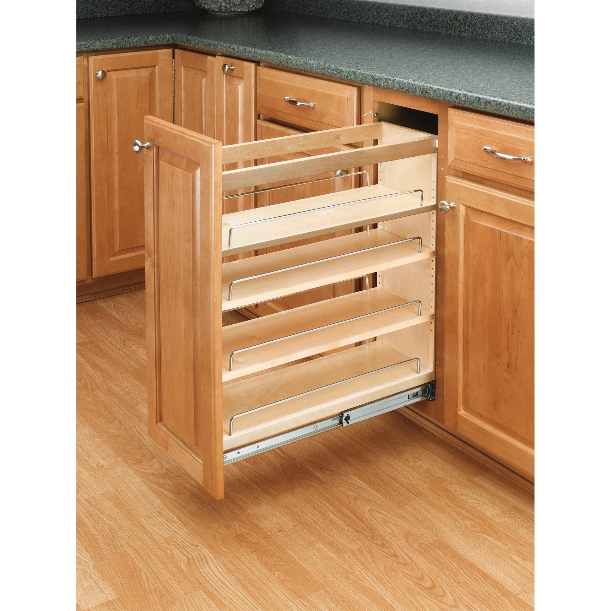 Rev-A-Shelf - Wood Base Cabinet Pull Out Organizer - 448-BC-5C