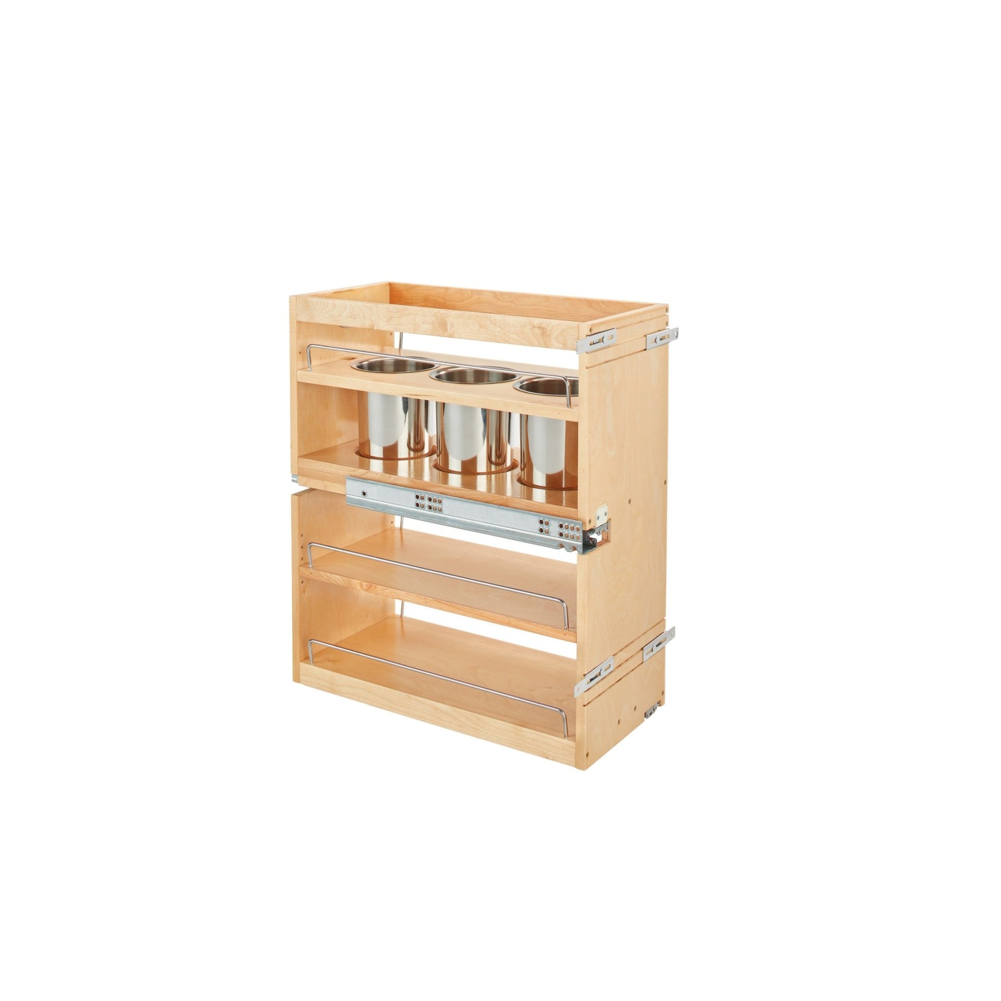 Rev-A-Shelf - Wood Base Cabinet Utility Pull Out Organizer w/Soft Close - 449UT-BCSC-10C