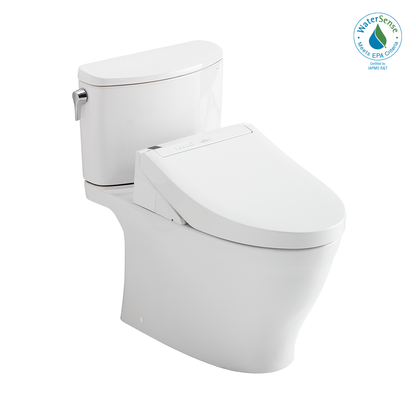 TOTO® WASHLET®+ Nexus® 1G® Two-Piece Elongated 1.0 GPF Toilet with C5 Bidet Seat, Cotton White - MW4423084CUFG#01