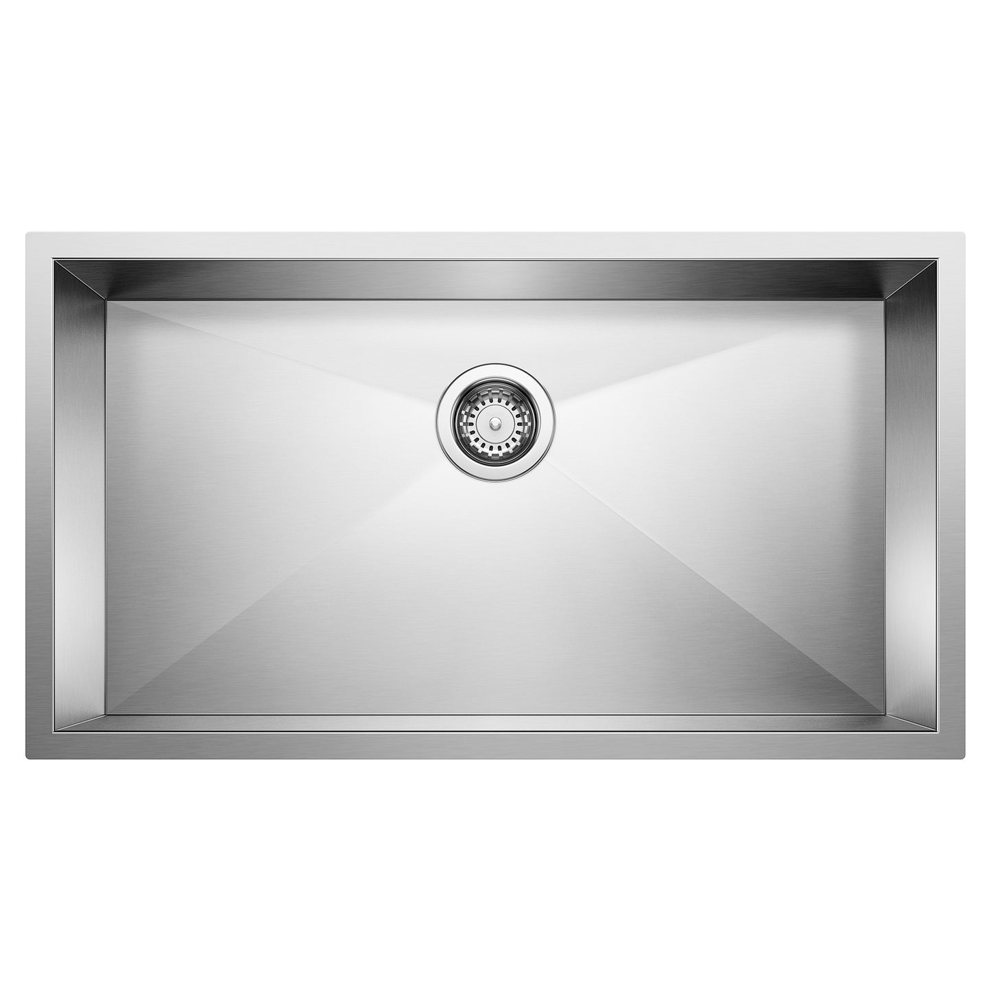 Quatrus R0 32" Single Bowl Undermount Stainless Steel Kitchen Sink - 443052