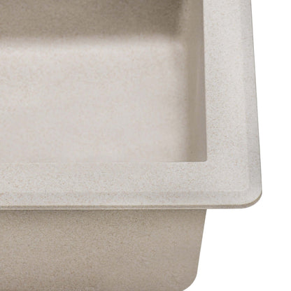Ruvati 33" x 22" epiGranite Dual-Mount Granite Composite Double Bowl Kitchen Sink – RVG1344