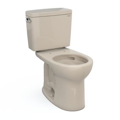 TOTO® Drake® Two-Piece Round 1.6 GPF Universal Height TORNADO FLUSH® Toilet with CEFIONTECT® - CST775CSFG