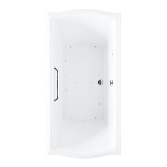 TOTO CLAYTON® Air Bath Acrylic Bathtub with Grab Bar 66" X 36" X 24-3/4" (R Blower) - ABR789S#01YCP