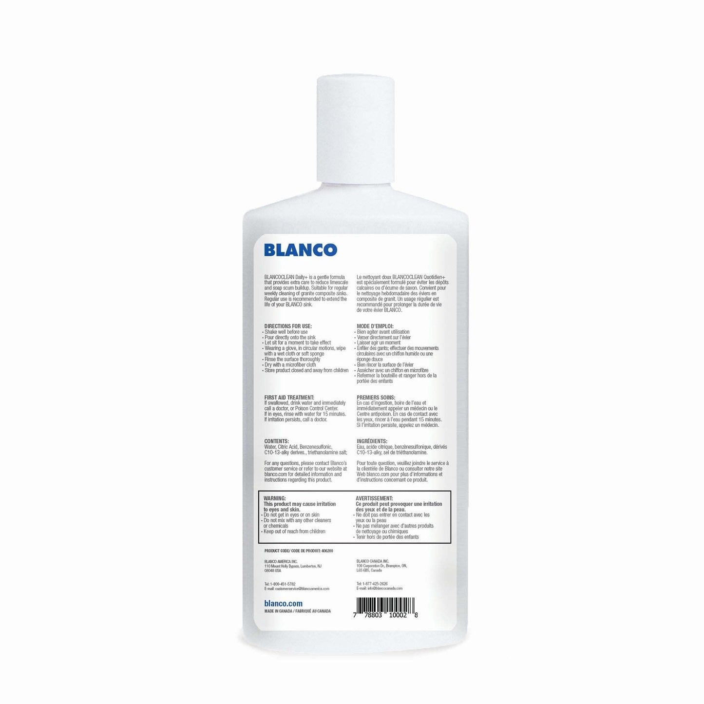 Two BlancoClean Daily+ Silgranit Sink Cleaner 15 oz.