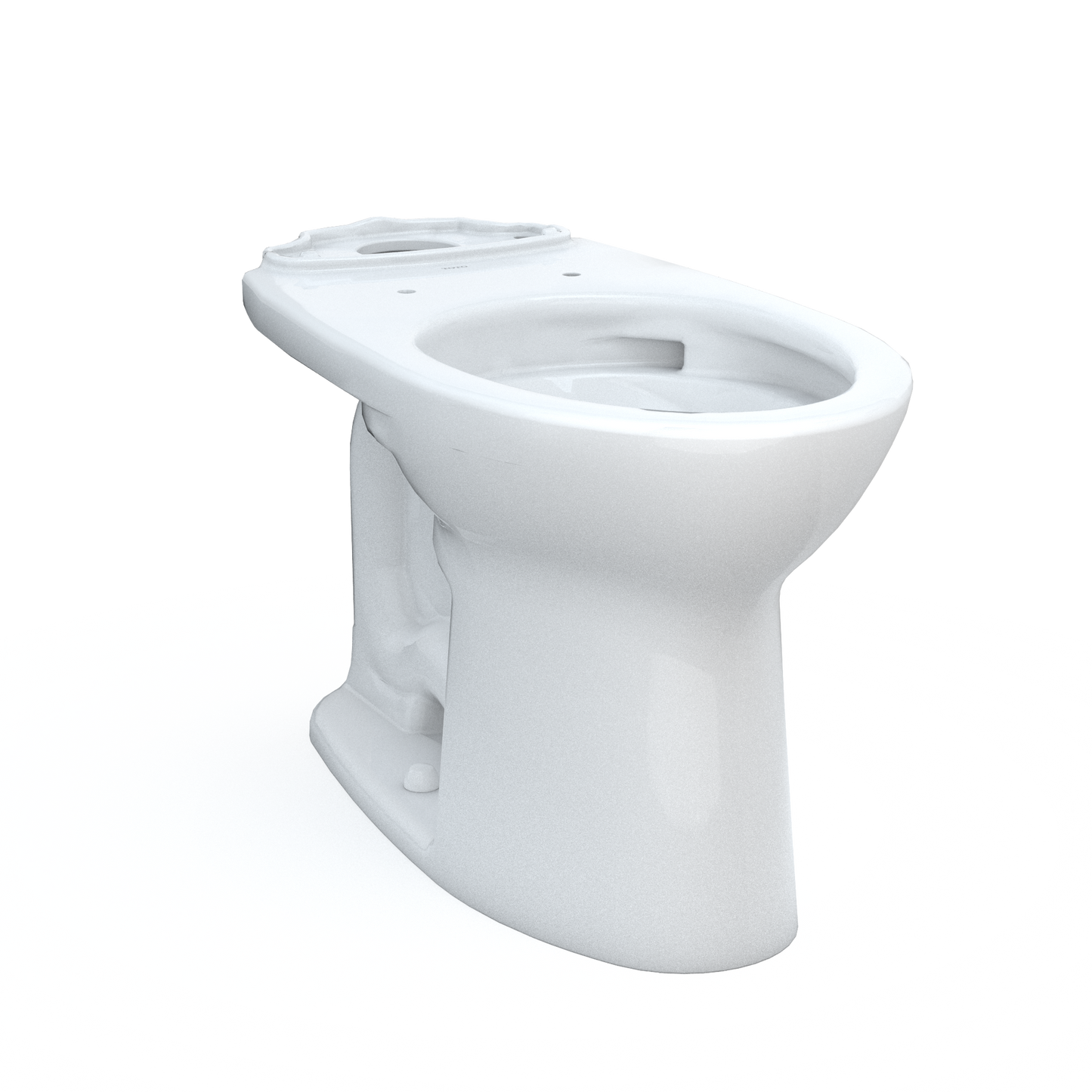 TOTO® Drake® Elongated Universal Height TORNADO FLUSH® Toilet Bowl with 10 Inch Rough-In and CEFIONTECT®, Cotton White - C776CEFG.10#01