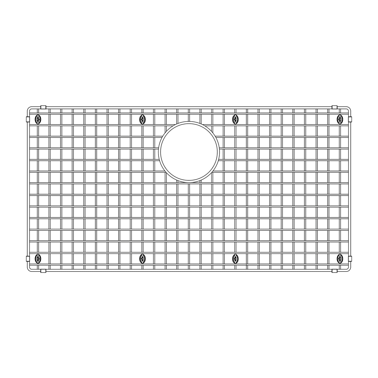 Stainless Steel Bottom Grid for Precision Super Single Sinks - 231599