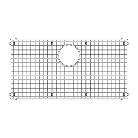 Stainless Steel Bottom Grid for Precision Super Single Sinks - 231599