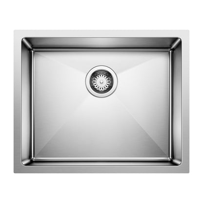 Quatrus R15 22" Single Bowl Undermount Stainless Steel Kitchen Sink - 443145