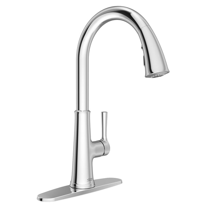 American Standard Renate™ Single-Handle Pull-Down Single Spray Kitchen Faucet 1.5 gpm/5.7 Lpm - 9319310 Kitchen Faucet American Standard Polished Chrome  