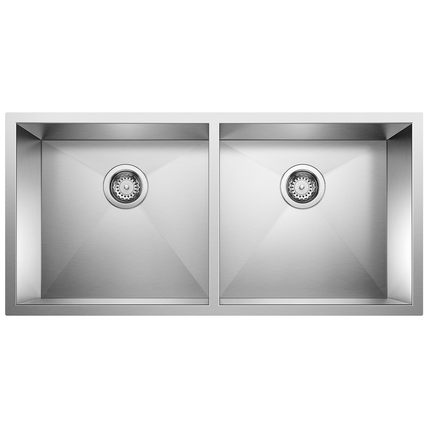 Precision R0 37" 50/50 Double Bowl Undermount Stainless Steel Kitchen Sink - 516212