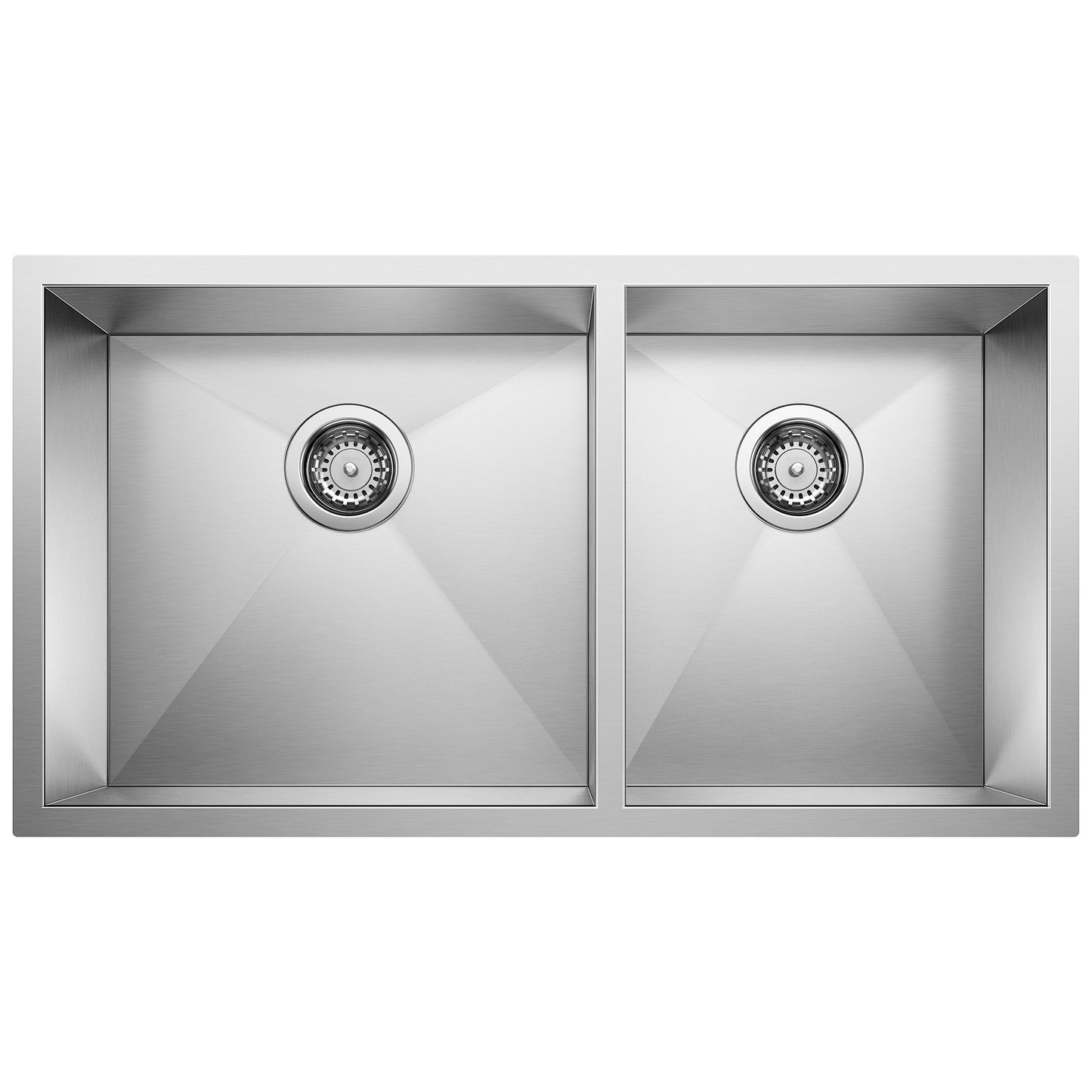 Precision R10 33" 60/40 Double Bowl Undermount Stainless Steel Kitchen Sink - 515824