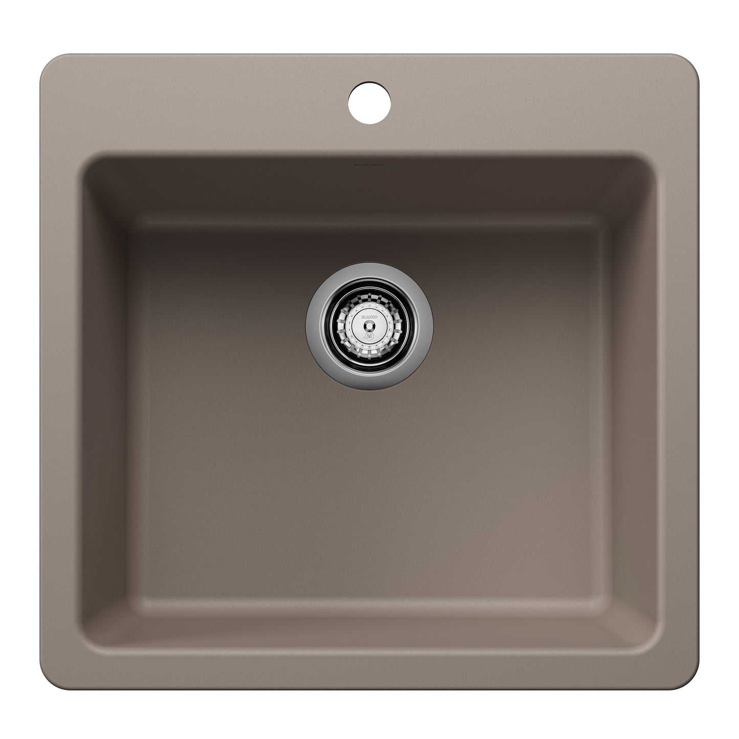 Liven Silgranit 21" Single Bowl Dual Mount Kitchen Sink - Anthracite - 443227