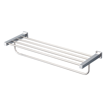 TOTO® L Series Square Towel Shelf with Hanging Bar, Polished Chrome - YTS408BU#CP