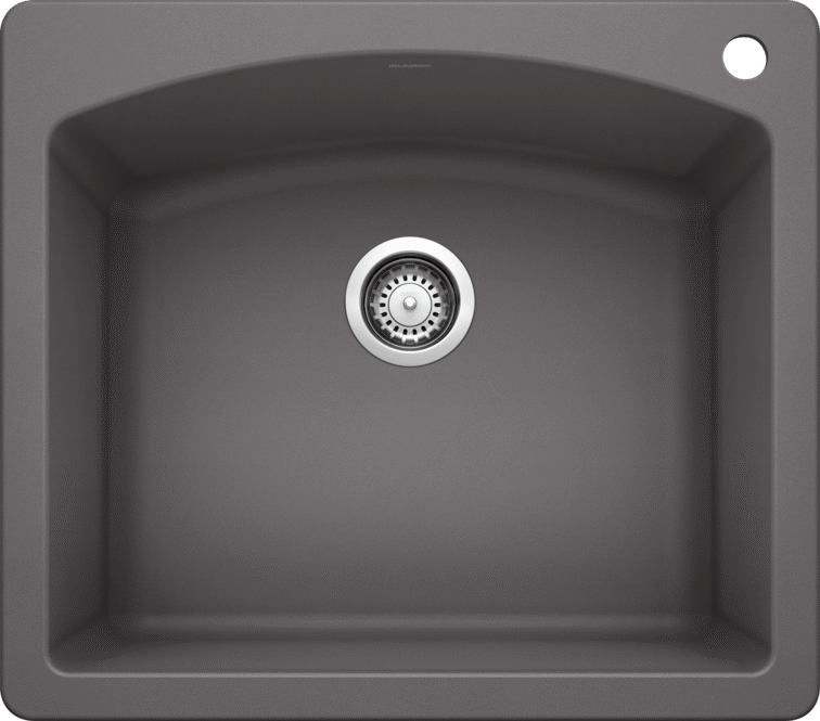 Blanco Diamond Single Bowl Dual Mount Silgranit Kitchen Sink