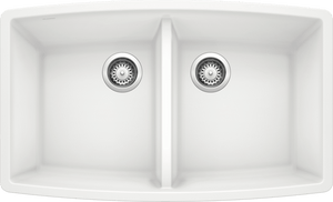 Blanco Performa Equal Double Bowl Silgranit Kitchen Sink Kitchen Sinks BLANCO White  