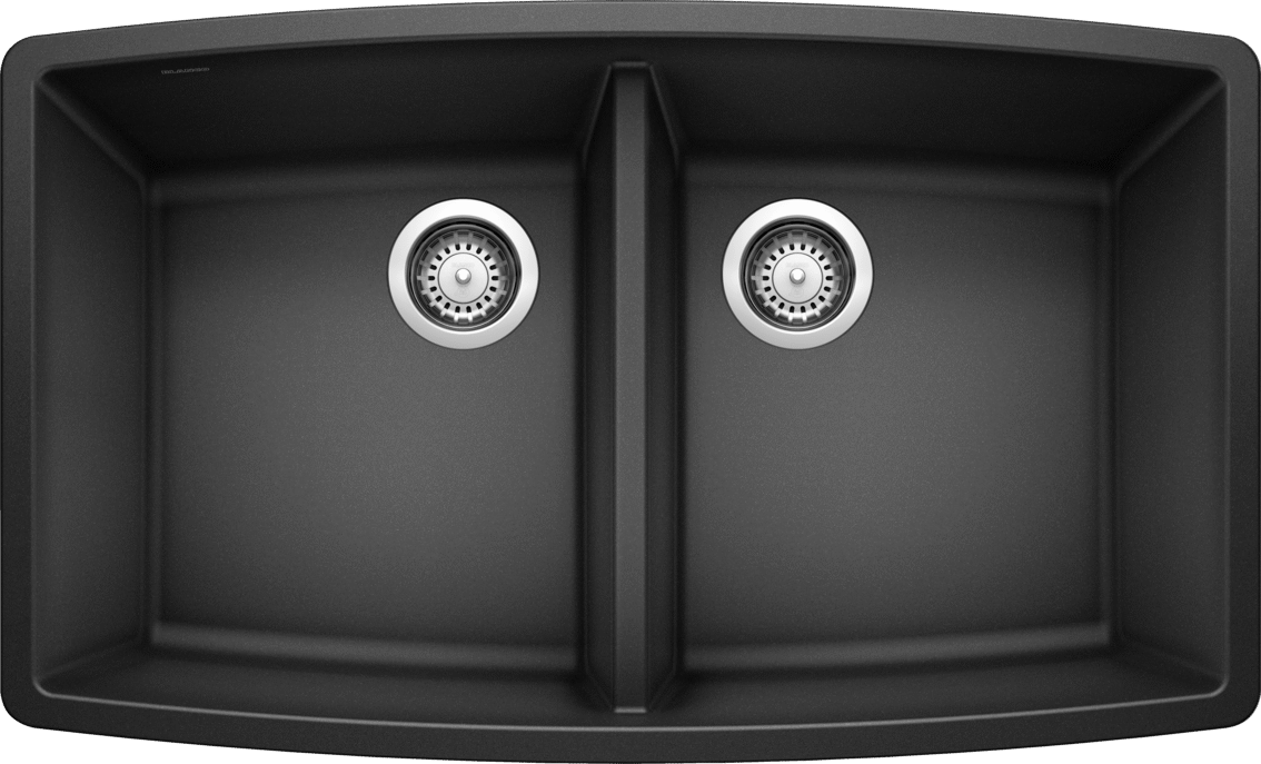 Blanco 33" Performa Equal Double Bowl Silgranit Kitchen Sink in Anthracite