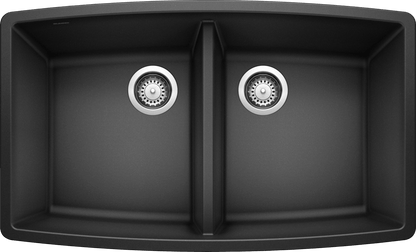 Blanco 33" Performa Equal Double Bowl Silgranit Kitchen Sink in Anthracite