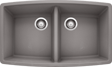 Load image into Gallery viewer, Blanco Performa Equal Double Bowl Silgranit Kitchen Sink Kitchen Sinks BLANCO Metallic Gray  