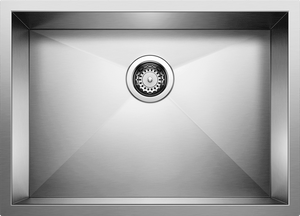 Blanco 25" Precision 16" R0 Medium Bowl Kitchen Sink Kitchen Sinks BLANCO Stainless Steel  