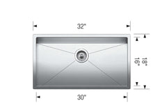 Load image into Gallery viewer, Blanco 32&quot; Precision 16&quot; R10 Super Single Bowl Kitchen Sink - bla515823 Kitchen Sinks BLANCO   