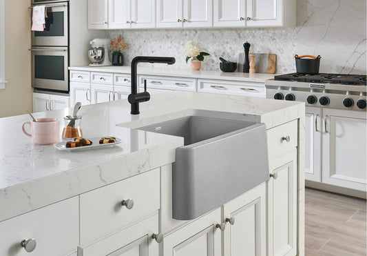 Blanco Ikon 27" Apron Single Bowl Silgranit Kitchen Sink