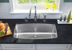 Blanco 32" Performa Super Single Bowl Kitchen Sink Kitchen Sinks BLANCO Stainless Steel  