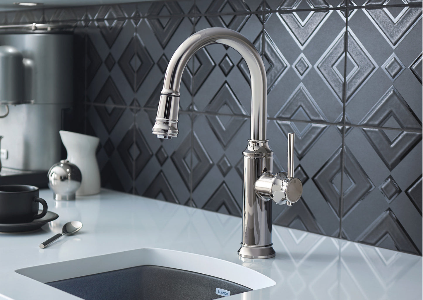 Blanco Empressa Bar Pull Down Faucet Stream Only 1.5 GPM