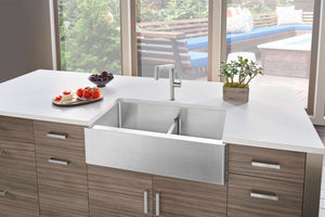 Blanco 33" Quatrus R15 Apron 1-3/4 Kitchen Sink With Low Divide Kitchen Sinks BLANCO   