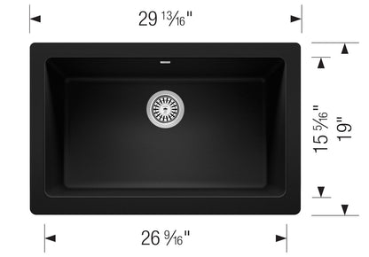 Blanco Vintera 30" Super Single Apron Silgranit Kitchen Sink