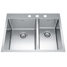 Load image into Gallery viewer, Brookmore Collection 27&quot; Drop In Stainless Steel Kitchen Sink Sink Kindred 3  